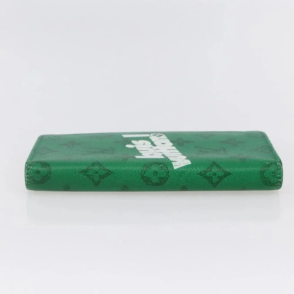 LOUIS VUITTON Monogram Everyday Portefeuille Brazza Green M80801 LV Auth 149234